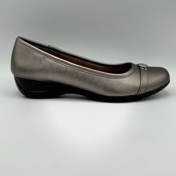 Naturalizer Haute Pewter Saga Shoes Size 7-1/2 M With Box - Picture 4 of 8